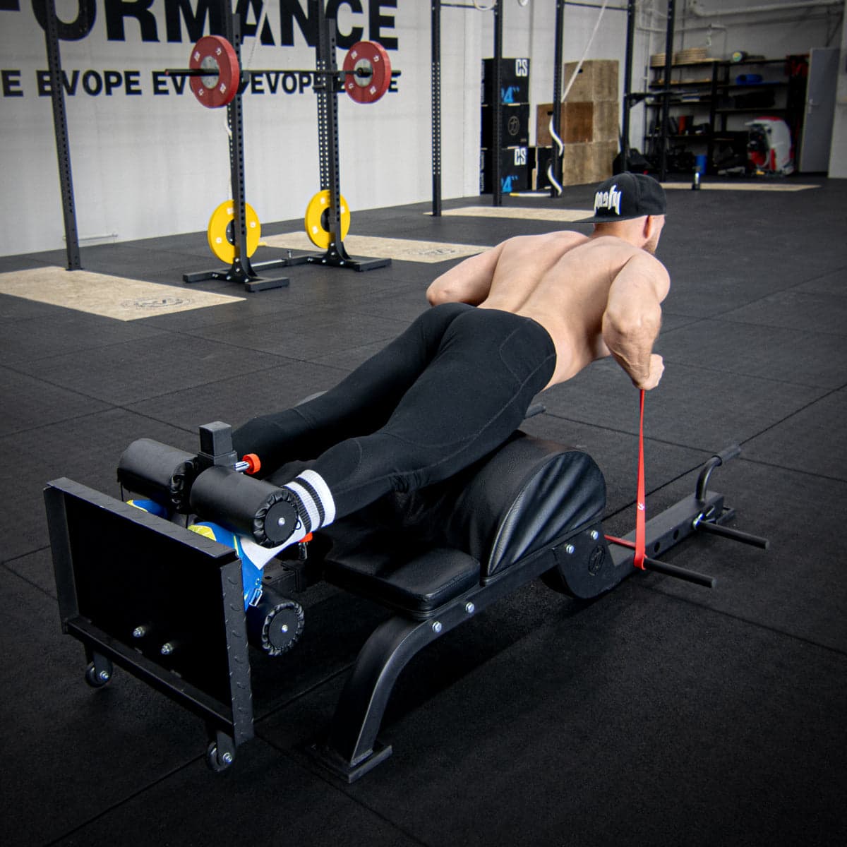 Floor Glute Ham Developer/Hip Thrust Machine, additional view 2 available at Veltron Fitness