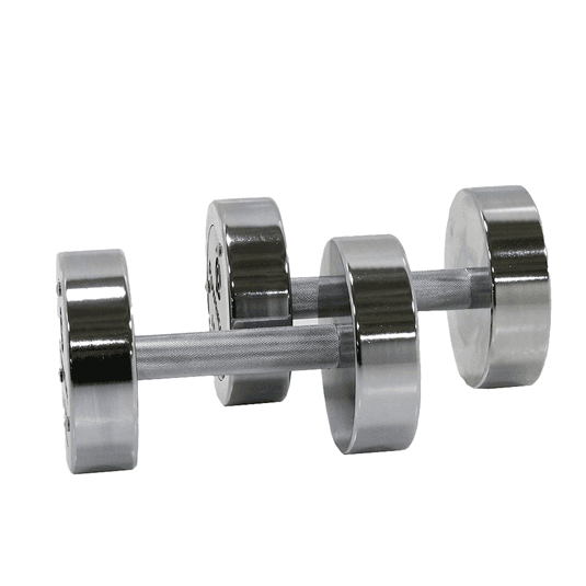 Powercore Electroplated Steel Dumbbell 15KG (pair), additional view 3 available at Veltron Fitness