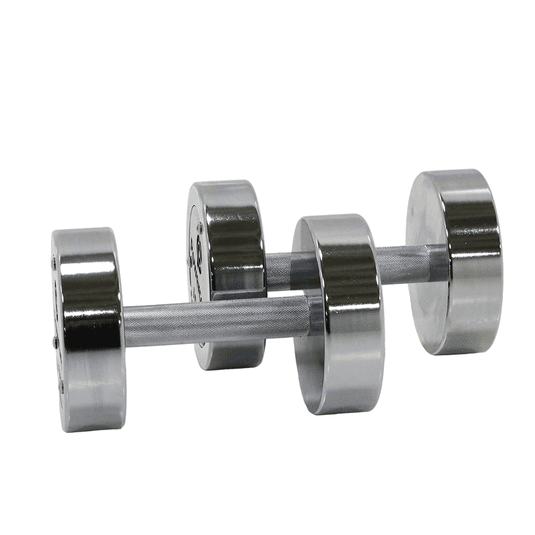 Powercore Electroplated Steel Dumbbell 20KG (pair), additional view 3 available at Veltron Fitness