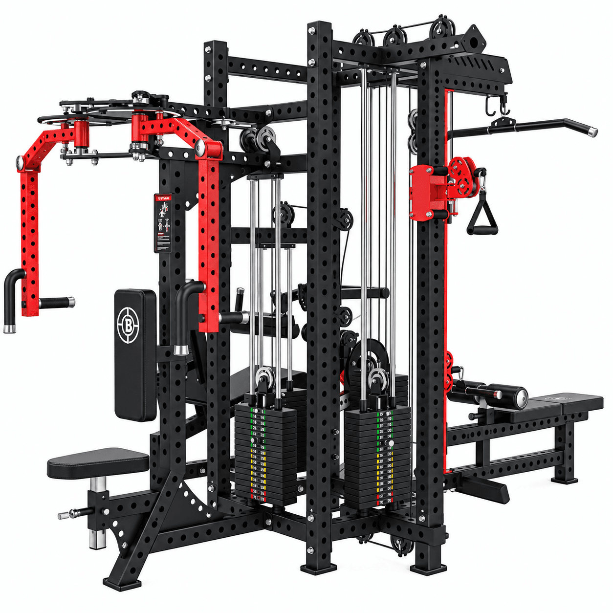 PRO Series Commercial 4 Station Multi Gym, additional view 2 available at Veltron Fitness