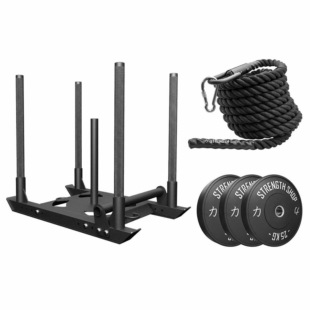 Sled Pull Bundle - 103kg available at Veltron Fitness