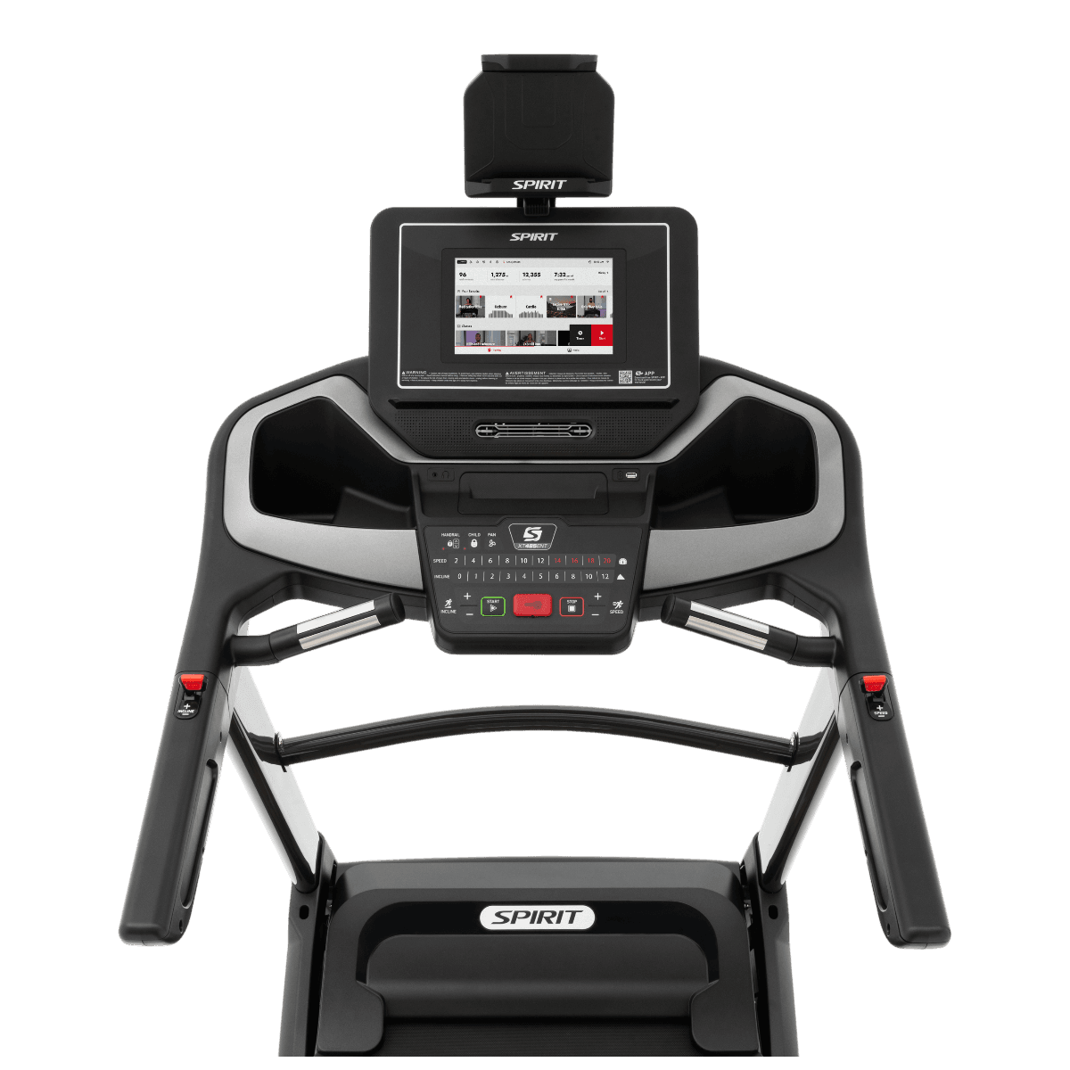 Spirit XT485ENT Folding Treadmill, additional view 2 available at Veltron Fitness
